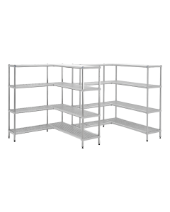 Étagère inox modulable - tablettes inox ou polypropylène 