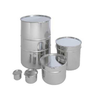 Conge fond plat inox 304l - avec couvercle