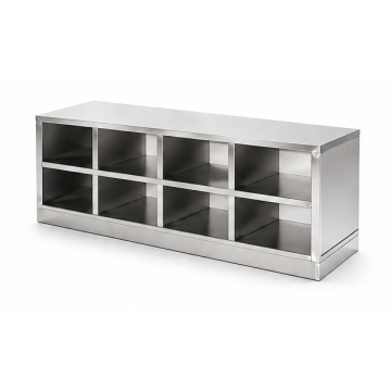 Banc range chaussures dessus inox