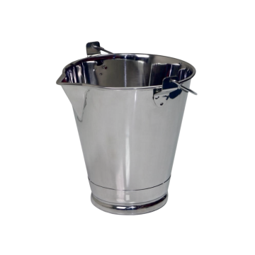 Seau inox 316L avec bec verseur