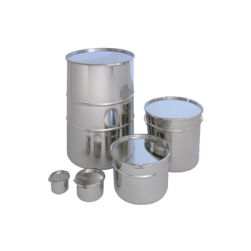 Conge fond plat inox 304l - avec couvercle