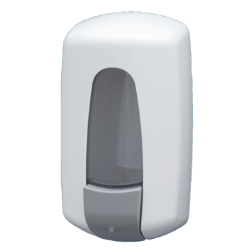 Distributeur de savon pvc blanc avec reservoir