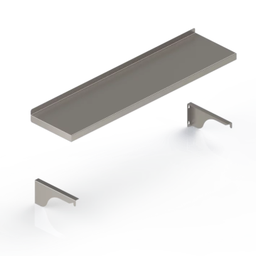 Etagere murale tablette inox plein 