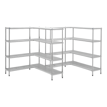 Étagère inox modulable - tablettes inox ou polypropylène 