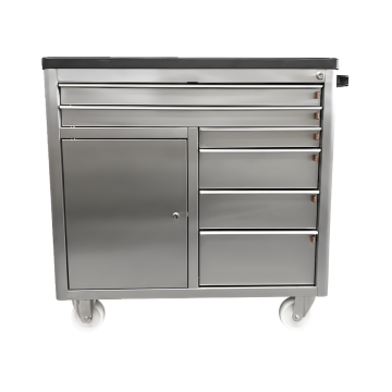 Chariot d'atelier 6 tiroirs 1 porte battante