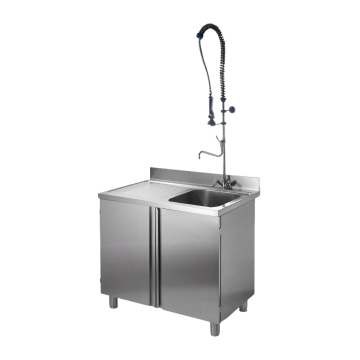 Plonge inox sur meuble