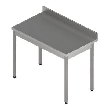Table à dosseret inox 304L