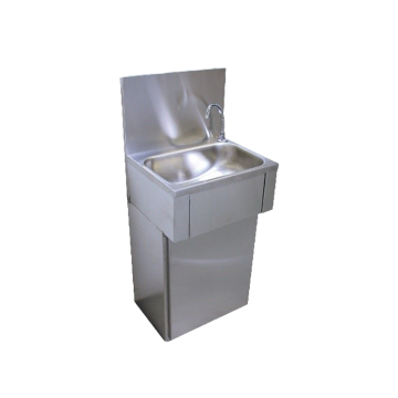 Lave mains a commande femorale sur carenage inox