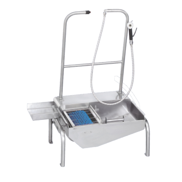 Lave semelles automatique avec brosse manuelle