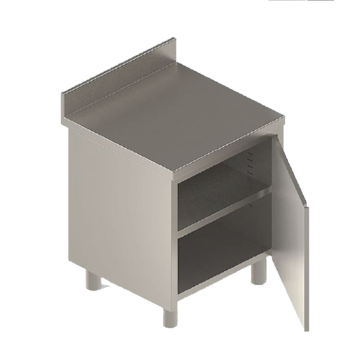 Meuble bas inox avec porte(s) battante(s)