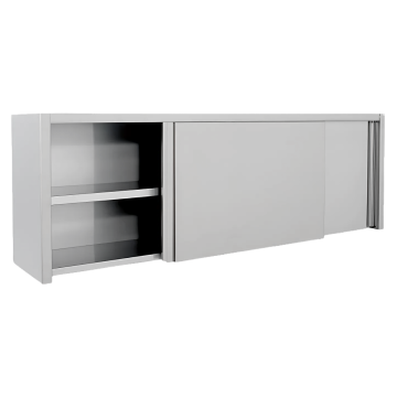 Meuble haut inox avec portes coulissantes