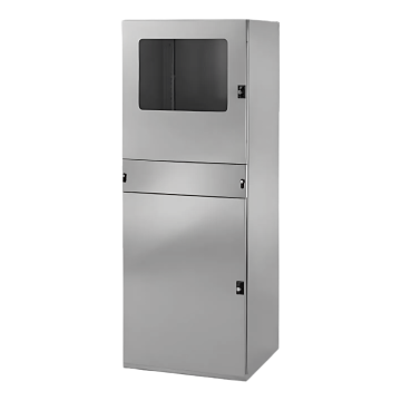 Meuble informatique inox complet
