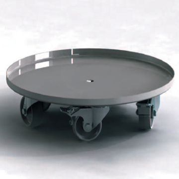 Plateau inox a roulettes pour conge