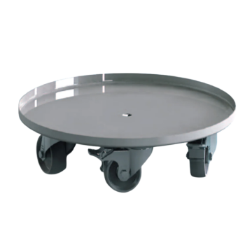 Plateau inox a roulettes pour conge