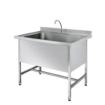 Plonge inox grand bac