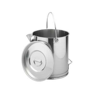Seau inox 304 avec bec verseur