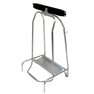Support sac poubelle inox a pince