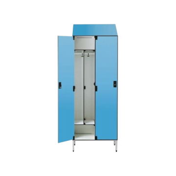 Vestiaire en lamine stratifie avec separation propre/sale